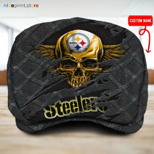 Discover Pittsburgh Team Steeler Jeff Cap Steeler football Driver Cap Golf Cap football Flat Cap