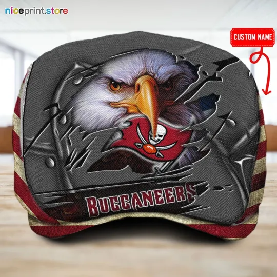 Tampa Bay Team Buccaneers Jeff Cap football Beret Hat Flat Cap football Golf Cap Driver