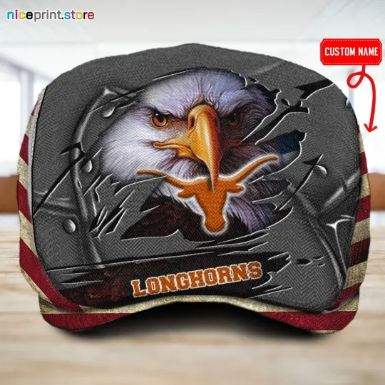 Discover Texas Team Longhorns Jeff Cap Driver Cap Golf Cap Flat Cap