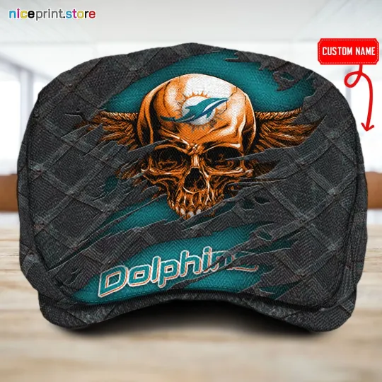 Discover Miami Team Jeff Cap Dolphins football Driver Cap Golf Cap football Flat Cap