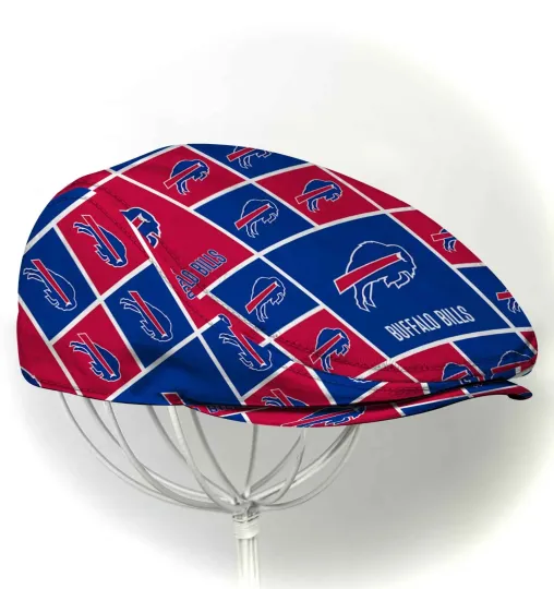 Discover Buffalo Team Jeff Cap football Beret Hat Flat Cap football Golf Cap Driver Cap
