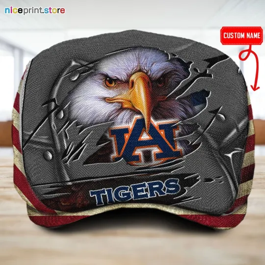 Discover Auburn Team Tigers Jeff Cap NCAA Driver Cap NCAA Golf Cap NCAA Flat Cap for Men