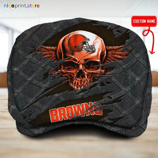 Discover Cleveland Team Browns Jeff Cap Browns football Driver Cap Golf Cap football Flat Cap