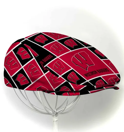 Discover Wisconsin Team Badgers Jeff Cap NCAA Driver Cap NCAA Golf Cap NCAA Flat Cap