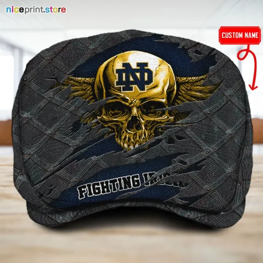 Discover ND Team Fighting Irish Jeff Cap NCAA Driver Cap NCAA NCAA Flat Cap