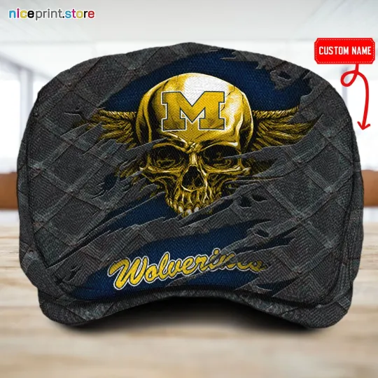Discover Michigan Team Wolverines Jeff Cap Driver Cap Golf Cap NCAA Flat Cap