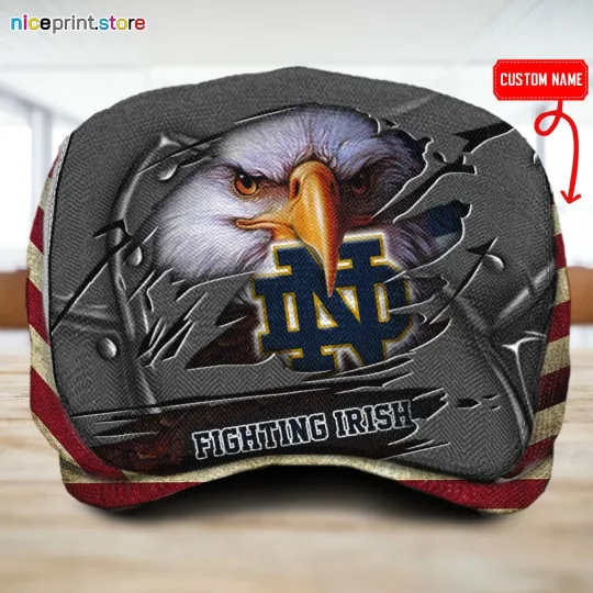 Discover ND Team Fighting Irish Jeff Cap Driver Cap Golf Cap Flat cap