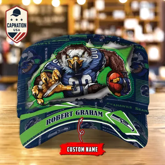 Discover Seattle-Seahawks Military Cap football Trucker Cap Baseball Cap Seahawks Cap 5