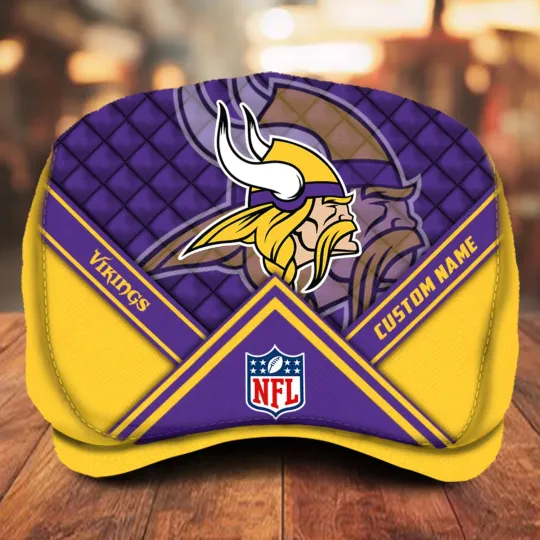 Minnesota-Vikings Jeff Cap football Flat Cap Newsboy Cap Golf Cap For Men Free Ship1