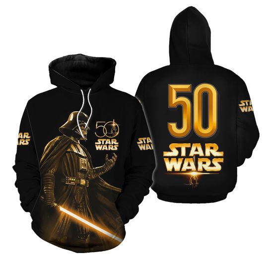 Star Wars A New Hope 50th Anniversary Hoodie 3D Apparel Darth Vader