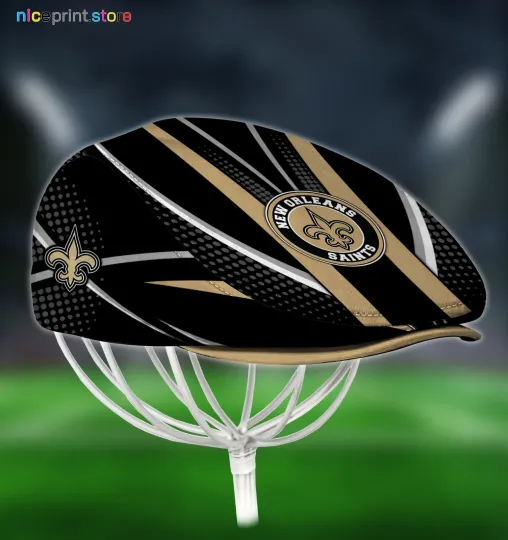 Discover New Orleans Team Saints Jeff Cap football Jeff Cap Driving Cap Golf Cap Flat Cap