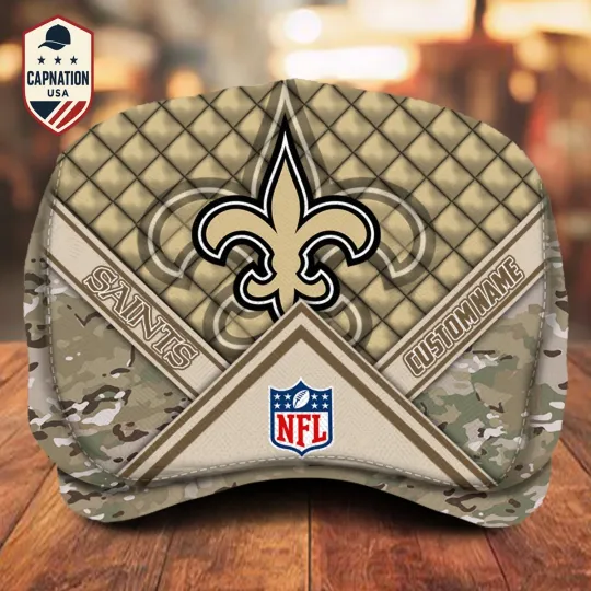 Discover New Orleans Team Saints Custom Jeff Cap – Personalized Name football Fan Gift Cap M3