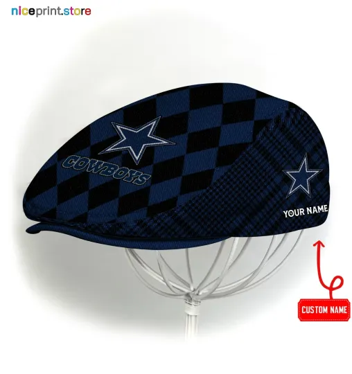 Discover Dallas Team Jeff Cap football Beret Hat Flat Cap football Golf Cap Driver