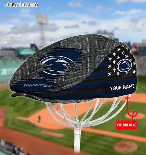 Penn State Team Nittany Lions Jeff Cap Driving Cap Golf Cap Newsboy Cap Flat Cap