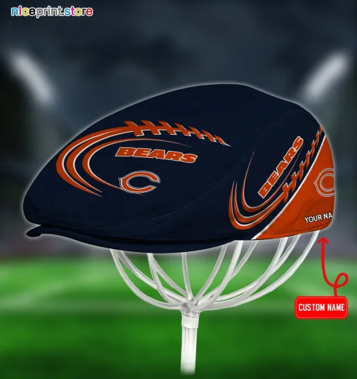 Discover Chicago Team Jeff Cap football Beret Hat football Flat Cap football Golf Cap Driver