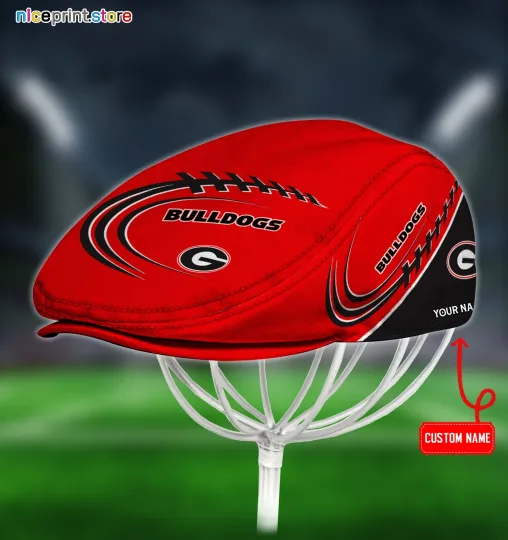 Discover Georgia Team Bulldogs Jeff Cap Beret Hat Flat Cap Golf Cap Driver