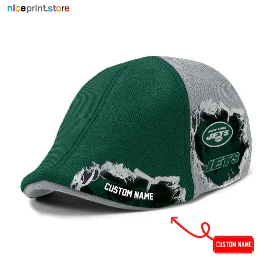 Discover New York Team Jets Ivy Cap Jets Flat Cap football Newsboy Cap Golf Cap Driving Cap