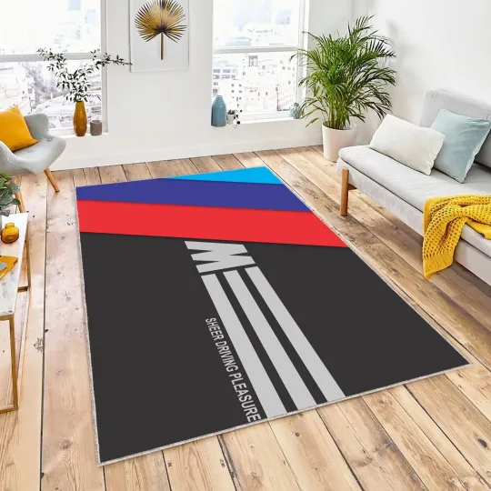 Discover BMW Pattern Carpet, 535 Auto Rug, Car Rug, Msports Rug, Gift for BMW Fans,Garage