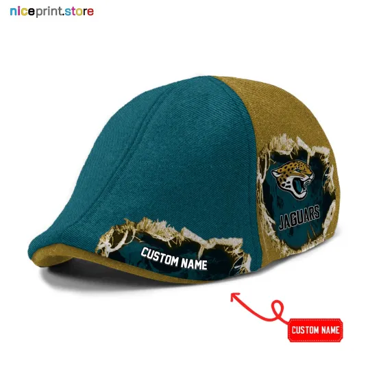 Discover Jacksonville Team Jaguars Ivy Cap football Newsboy Cap Golf Cap Driving Cap For Men