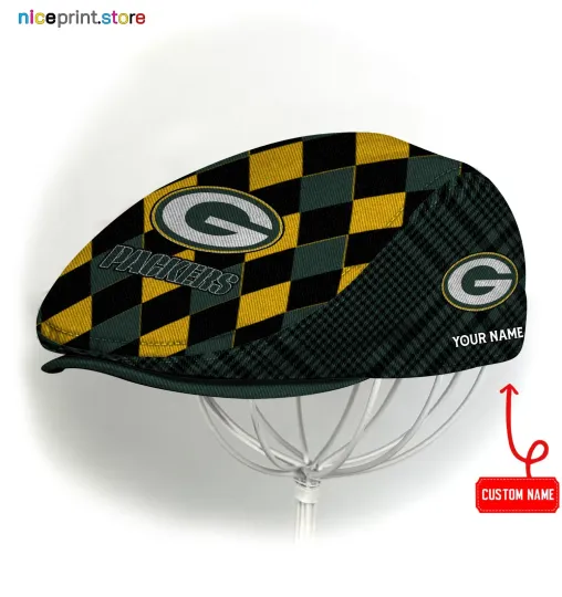 Discover Green Bay Team Jeff Cap football Beret Hat Packers Flat Cap football Golf Cap