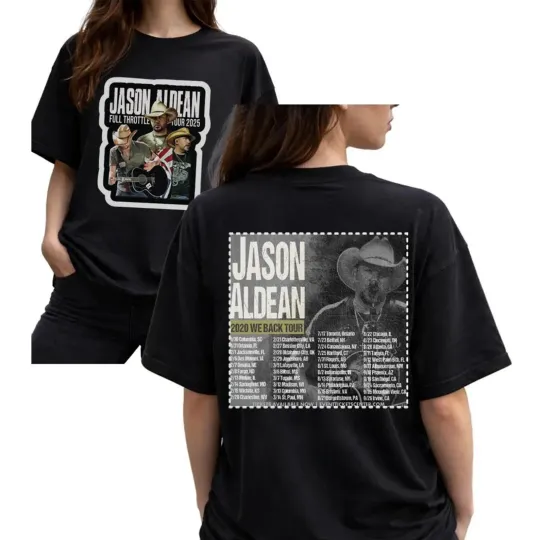 Jason Aldean 2026 Tour Dates T-shirt