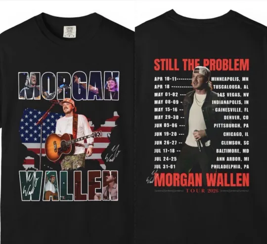 Discover Wallen Western Still The Problem 2026 Tour Merch T-shirt
