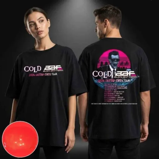 Discover NEW!Cold Wave Alien Ant Farm Goodbye Cruel World 2026 United States Tour T-Shirt