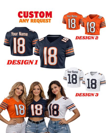 Discover Custom Chicago Football Good Better Best Jersey, Chicago Crop Top Jersey, Bear Down Jersey, Chicago Fan Gifts