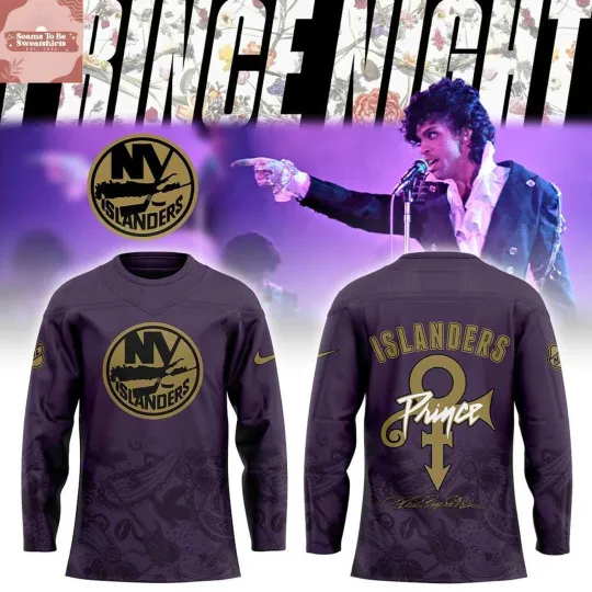 Discover Personalized New York Islanders x Prince Rogers Nelson Night 2026 Hockey Shirt