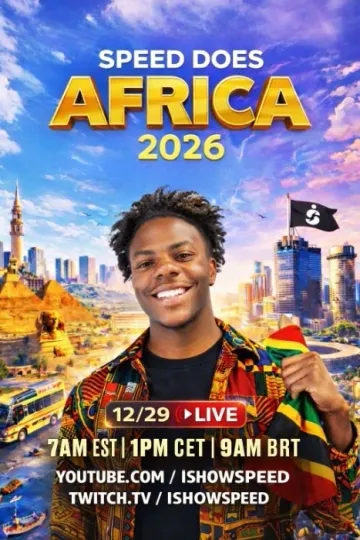 Discover Speed Does Africa (2026) tour poster print - 8" x 12"