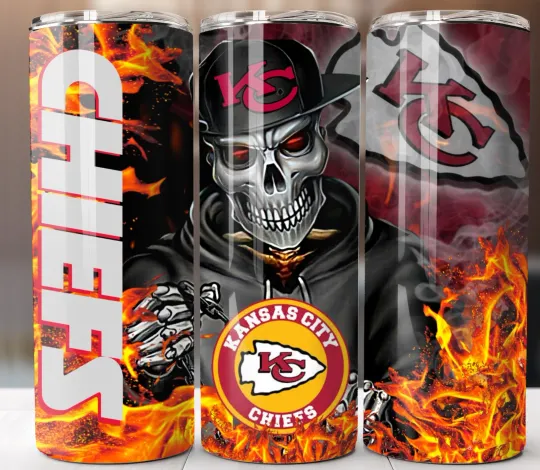 Discover Kansas City Tumbler  Insulated Stainless Travel Mug Cup w/Lid Straw