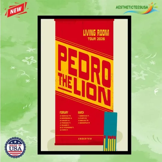 Discover NEW Pedro The Lion Living Room Tour 2026 Poster Home Decor, Wall Art, Fan Gift