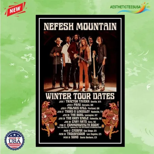 Discover NEW Nefest Mountain Winter Tour 2026 Poster Home Decor, Wall Art, Fan Gift