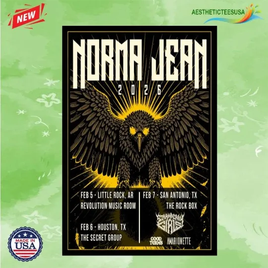 Discover NEW Norma Jean Feb 5-7 2026 World Tour Poster Home Decor, Wall Art, Fan Gift