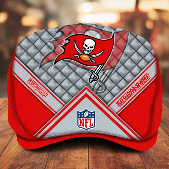 Tampa Bay Team Buccaneers Jeff Cap football Newsboy Cap football Flat Cap football Jeff Cap
