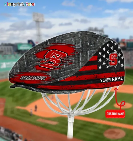 Discover NC*State Team Wolfpack Jeff Cap Driving Cap Golf Cap Newsboy Cap Flat Cap
