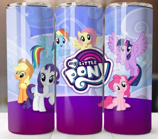 Discover My Little Pony Tumbler 20oz Insulated Stainless Steel Travel Mug Cup Straw Lid