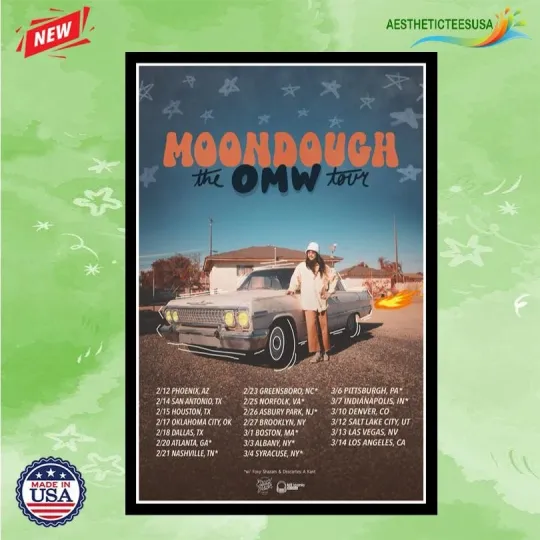 Discover NEW Moondough The OMW Tour 2026 Poster Home Decor, Wall Art, No Frame, Fan Gift