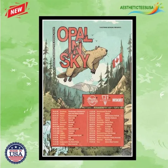 Discover NEW Opal In Sky EU And UK Spring Tour 2026 Poster Home Decor, Wall Art, Fan Gift