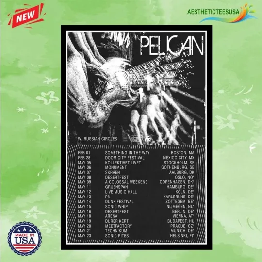 Discover NEW Pelican May Tour 2026 Poster Home Decor, Wall Art, No Frame, Fan Gift