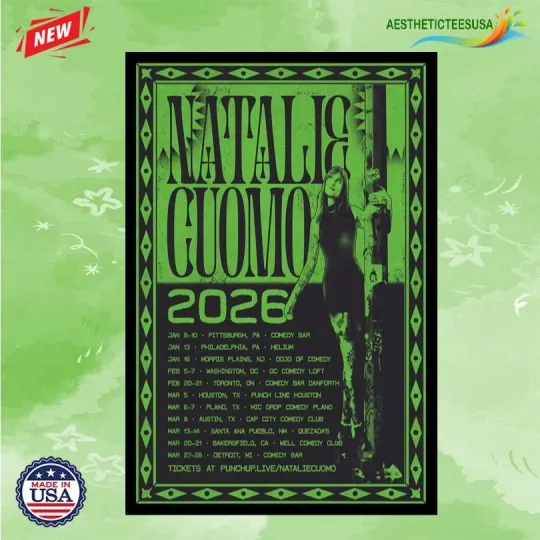 Discover NEW Natalie Cuomo Come See Me Tour 2026 Poster Home Decor, Wall Art, Fan Gift