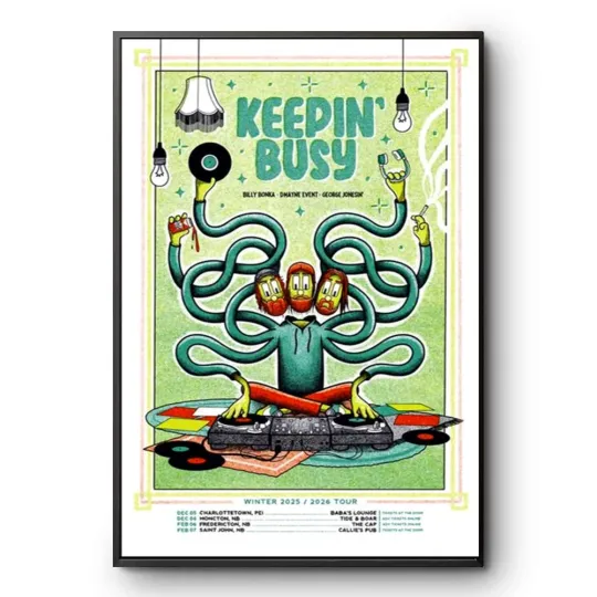 Discover Keepin Busy Winter 2025-2026 Tour Poster