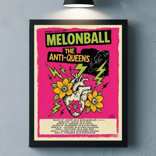 Discover The Anti Queens Spring Europe Tour 2026 Schedule Dates Poster
