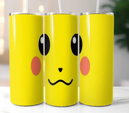 Discover Pika Tumbler Stainless Steel Insulated Cup Mug Lid Straw