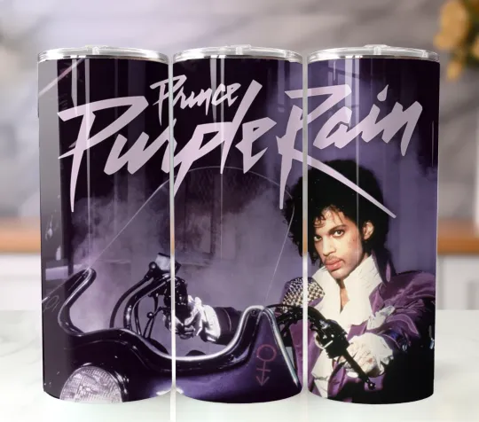 Discover Prince Pur Rain Tumbler 20oz Stainless Steel Cup Travel Mug Straw Lid