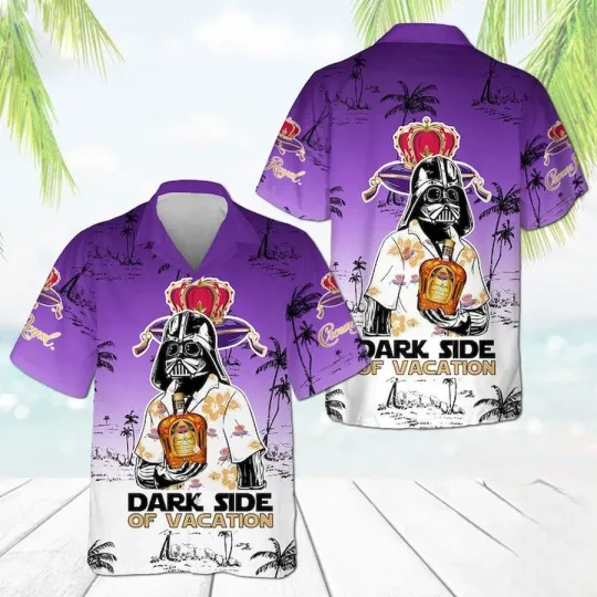 Discover Disney Star Wars Crown Royal Dark Side Of Vacation Hawaiian Shirt