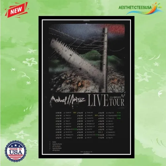 Discover ModelActriz Live Tour 2026 Poster Home Decor, Wall Art, No Frame, Fan Gift
