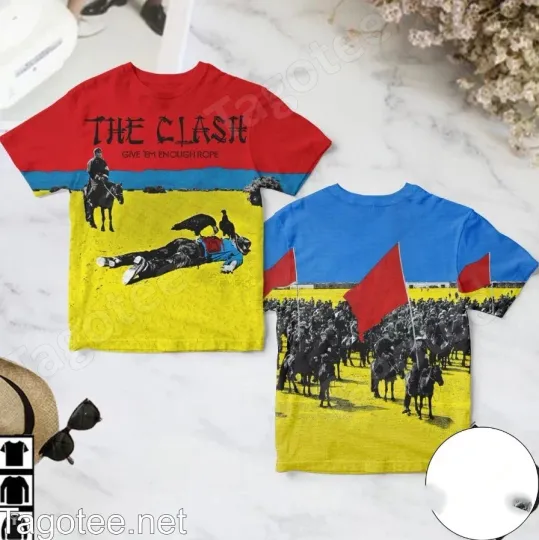Discover The Clash Give ’em Enough Rope Album Cover 3D T-Shirt