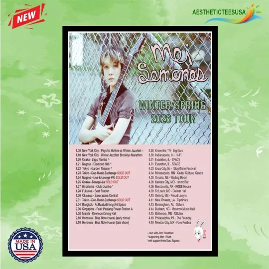 Discover Mei Semones Winter & Spring Tour 2026 Poster Home Decor, Wall Art, Fan Gift
