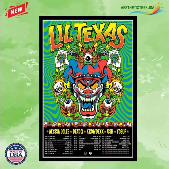 Discover Lil Texas We_re Going On Tour 2026 Poster Home Decor, Wall Art, Fan Gift
